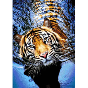 Тигр в реке Набор для вышивания бисером ТМ АЛЕКСАНДРА ТОКАРЕВА 46-2944-НТ