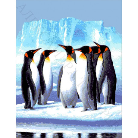 Пингвины Набор для вышивания бисером ТМ АЛЕКСАНДРА ТОКАРЕВА 30-2760-НП