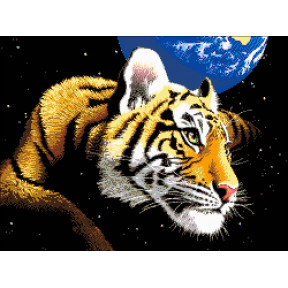 Тигр планета Набор для вышивания бисером ТМ АЛЕКСАНДРА ТОКАРЕВА 31-1539-НТ