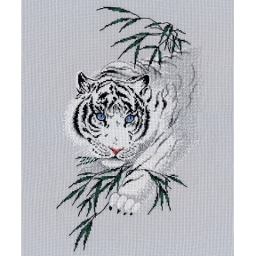 Белый тигр Набор для вышивки крестом Овен 1438