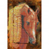 Рыжий конь Схема для вышивки бисером Картины бисером S-048