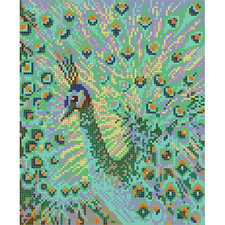 Райская птица Схема для вышивки бисером Картины бисером S-171