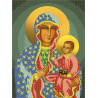 Икона Божьей Матери Ченстоховская Схема для вышивки бисером Картины бисером S-228