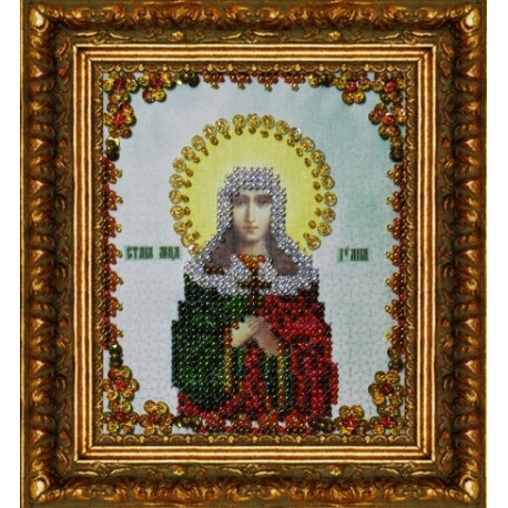 Святая мученица Иулия (Юлия) Набор для вышивания бисером Картины бисером Р-039