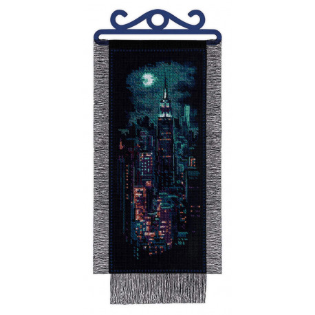 Ночной Нью-Йорк набор для вышивки крестом Риолис 1992 фото