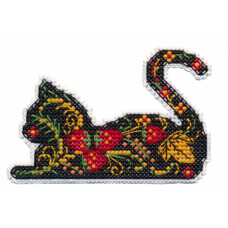 Магнит.Кошка Набор для вышивки крестом Овен 1450 фото