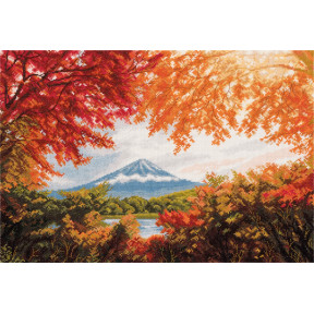 Япония. гора Фудзияма Набор для вышивки крестом Panna PS-7240
