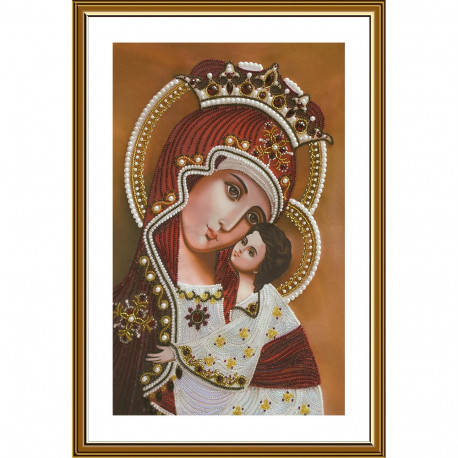 Образ Пресвятой Богородицы Донской Набор для вышивания бисером Нова Слобода НК3312