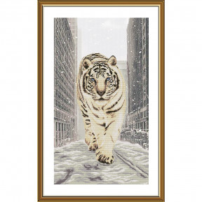 Сніговий тигр Набір для вишивання хрестиком Нова Слобода СР6249