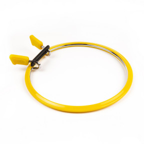 Пяльці Nurge (жовті) 160-2 пружинні для вишивання та штопки, діаметр 126 мм, 5 мм