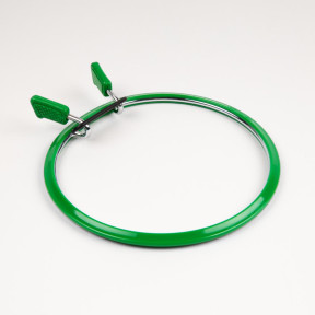 Пяльці Nurge (зелені) 160-2 пружинні для вишивання та штопки, діаметр 126 мм, 5 мм