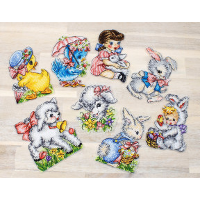 Набір для вишивання хрестиком LETISTITCH Великодні орнаменти L 8032
