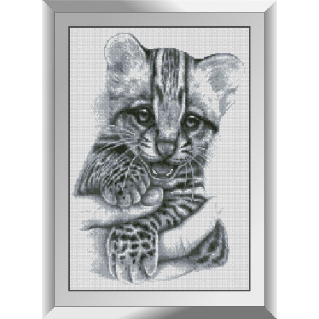 Бенгальське кошеня. Dream Art. Набір алмазної мозаїки