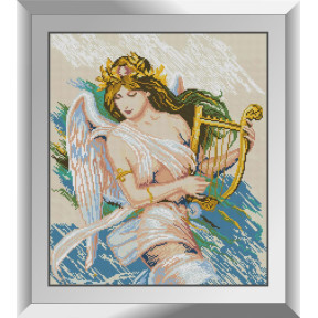 Ангел з Арфа. Dream Art . Набір алмазної мозаїки (квадратні, повна) 31679