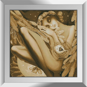 Сплячий ангел. Dream Art . Набір алмазної мозаїки (квадратні, повна) 31737