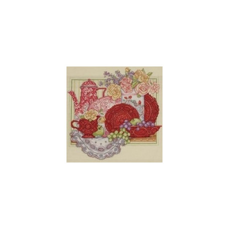 Набір для вишивання Bucilla 45575 Red Tea Set фото