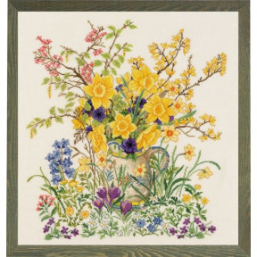 Пасхальні квіти Набір для вишивання хрестиком Eva Rosenstand 14-358