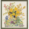 Пасхальные цветы Набор для вышивания крестом Eva Rosenstand 14-358
