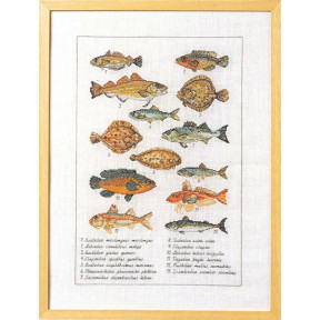 Рыбы Набор для вышивания крестом Permin 70-6408
