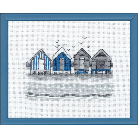 Пляжные домики Набор для вышивания крестом Permin 13-9118