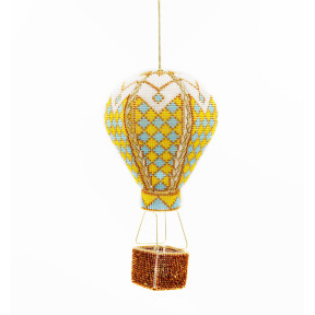 Воздушный шар Набор для вышивания бисером объемной новогодней игрушки Golden Key N-059