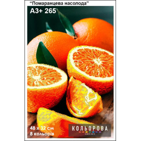 Оранжевое наслаждение Набор для вышивания бисером ТМ КОЛЬОРОВА А3+ 265