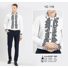 Мужская сорочка в стиле этно на домотканом полотне ТМ КОЛЬОРОВА ЧС-118