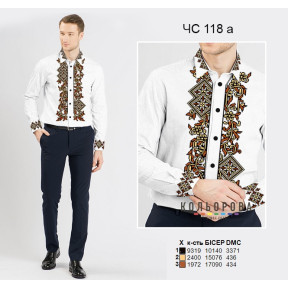 Мужская сорочка в стиле этно на домотканом полотне ТМ КОЛЬОРОВА ЧС-118А