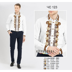 Мужская сорочка в стиле этно на домотканом полотне ТМ КОЛЬОРОВА ЧС-123
