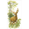 Лісовий олень Канва з нанесеним малюнком для вишивання