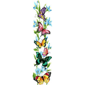 Бабочки Канва с нанесенным рисунком для вышивки крестом Світ можливостей 544СМД