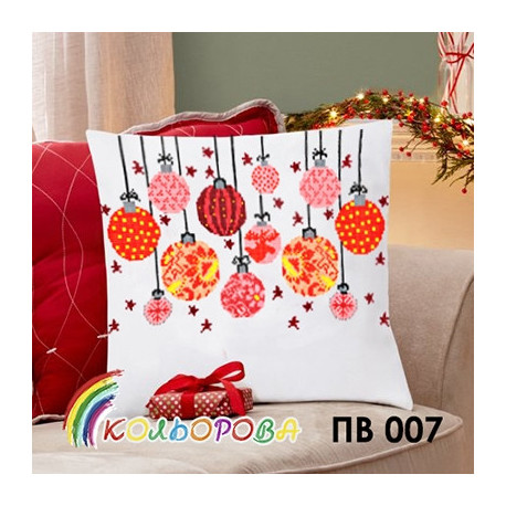 Игрушки Набор-подушка (наволочка) для вышивания бисером ТМ КОЛЬОРОВА ПВ-007