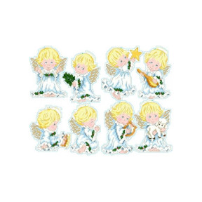 Ангелочки Канва с нанесенным рисунком для вышивки крестом Світ можливостей 746СМД