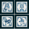 Синій комплект Набір для вишивання хрестиком LanArte PN-0164061