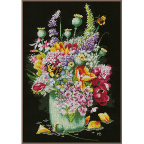 Букет цветов Набор для вышивки крестом LanArte PN-0183477