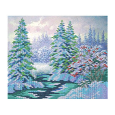 Рисунок на ткани Повитруля Б5 13 Зимний лес фото