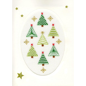 Рождественский лес Набор-открытка для вышивания крестом Bothy Threads XMAS23