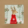 Різдвяний олень Набір-листівка для вишивання хрестиком Bothy