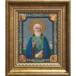 Ікона святого преподобного Сергія Радонезького Набір для вишивання бісером Чарівна Міть Б-031