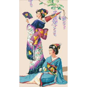 В японском саду Канва с нанесенным рисунком для вышивки крестом Світ можливостей 972СМД