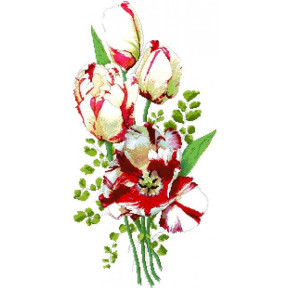 Тюльпаны Канва с нанесенным рисунком для вышивки крестом Світ можливостей 1014СМД