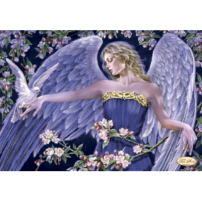 Ангел и голубь Схема для вышивания бисером Tela Artis ТК-070ТА