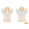 Ангелятко в золотому Схема для вишивки бісером Tela Artis