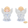 Ангелочек в серебре Схема для вышивки бисером Tela Artis