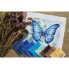 Синій метелик Схема для вишивки бісером Повітруля Т4 14 фото