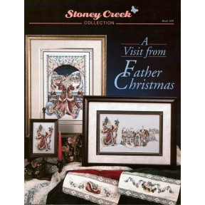A Visit From Father Christmas Буклет зі схемами для вишивання хрестиком Stoney Creek BK109
