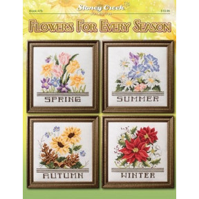 Flowers for Every Season Буклет зі схемами для вишивання хрестиком Stoney Creek BK476