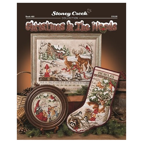 Christmas in the Woods Буклет со схемами для вышивки крестом Stoney Creek BK480