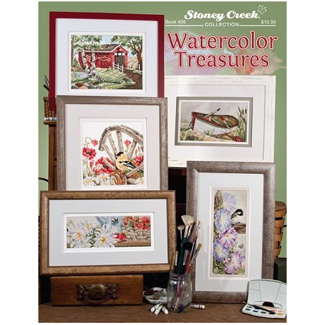 Watercolor Treasures Буклет зі схемами для вишивання хрестиком Stoney Creek BK488
