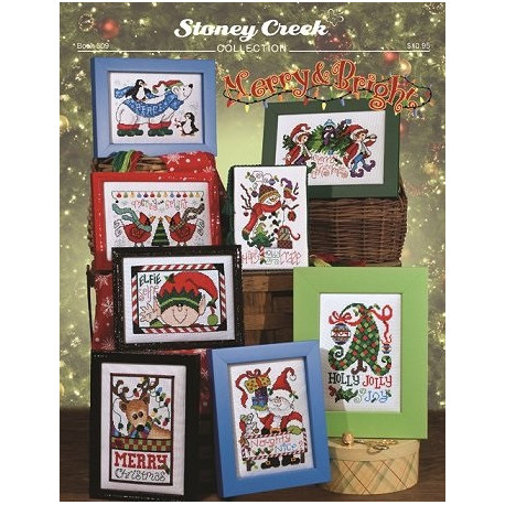 Merry & Bright Буклет зі схемами для вишивання хрестиком Stoney Creek BK509